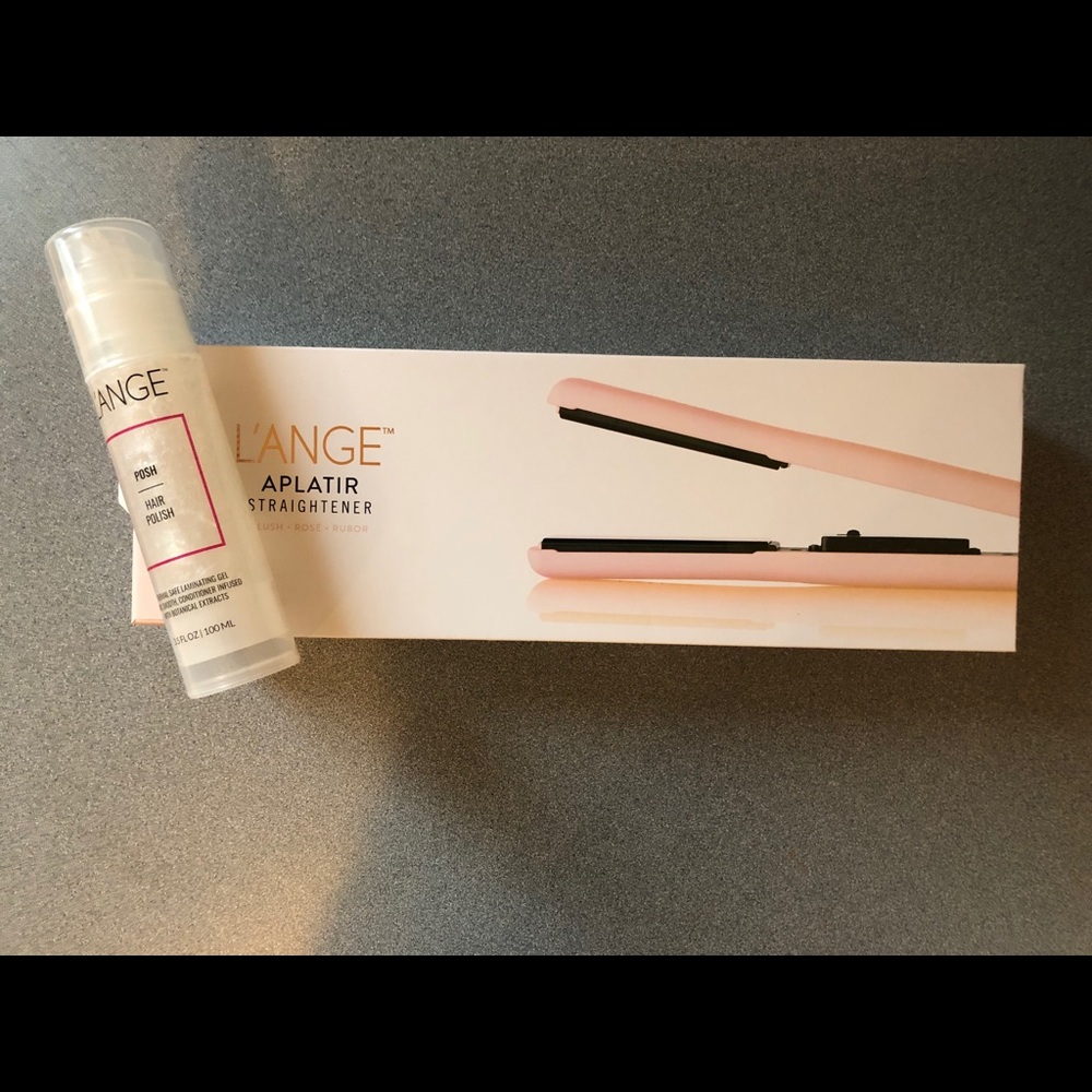 L’ange aplatir straightener blush w/ Posh Polish